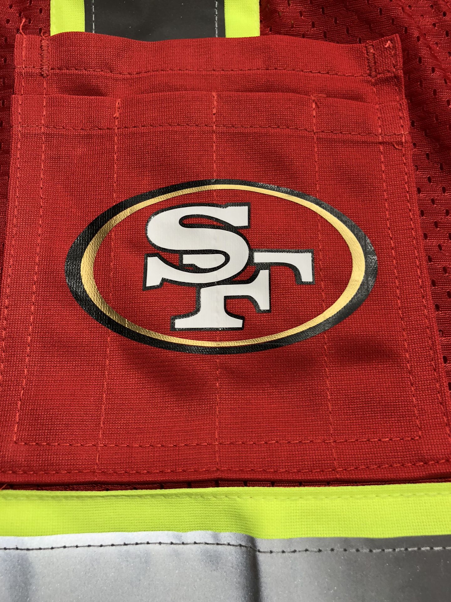 SAN FRANCISCO 49ERS RED CONSTRUCTION SAFETY VEST