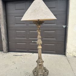 Vintage Concrete Stone Lamp 