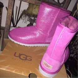 New  UGG boots glitter pink