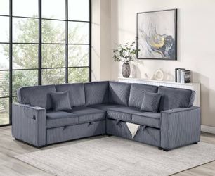 Sectional sleeper with storage
