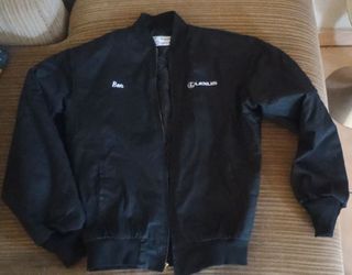 Lexus Embroidered Black Zip-Up Bomber Jacket