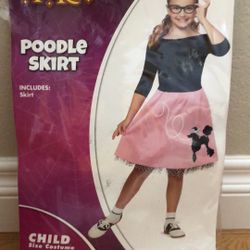 Halloween Costume Girls Poodle Skirt