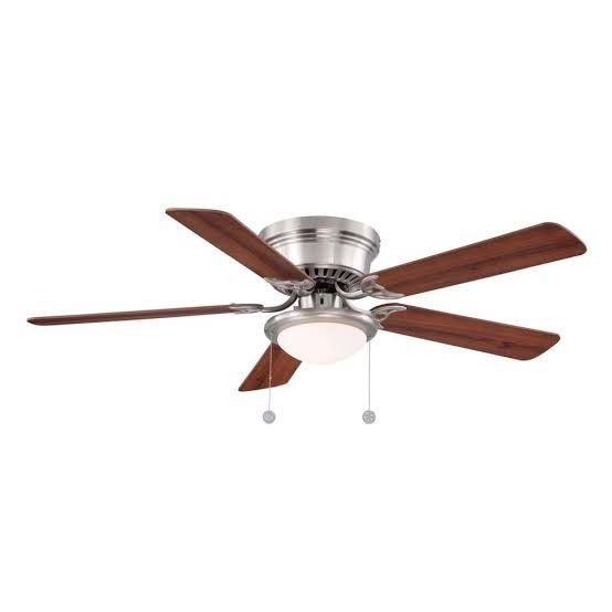 52 Inch Hugger Nickel Ceiling Fan
