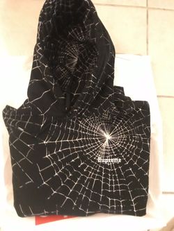 Supreme spiderweb hoodie deals