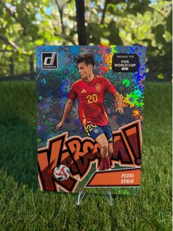 2025-26 Donruss Road to FIFA World Cup JUMBO OVERSIZED Kaboom! Pedri #13 Spain
