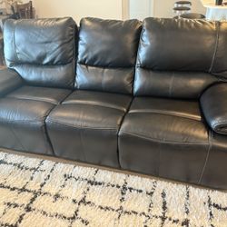 Leather Power Recliner Sofa