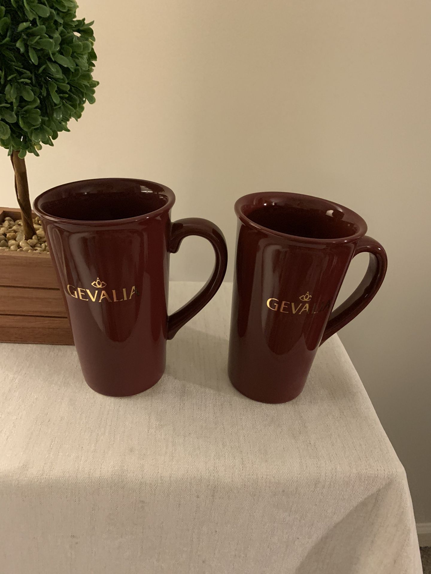 GEVALIA SWEDISH COFFEE MUGS PAIR 16oz