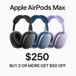 Apple AirPods Max - Black, Blue, Purple - $250 (Bundle Deal Available!)
