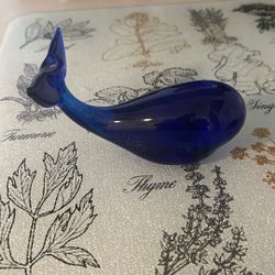 Blue Glass Whale