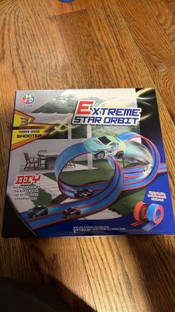 New in box 15 Ft Dual Flexible Race Track for Kids, DIY Ramps Car Track Set Compatible with Hot Wheels 1/64 Diecast Cars, Reinforced Suction Cup Flex 