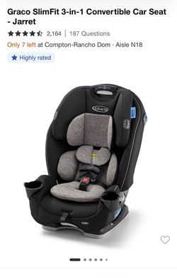Graco SlimFit 3-in-1 Convertible Car Seat - Jarret