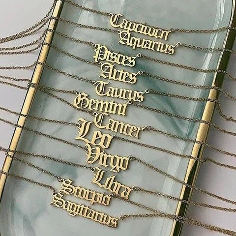 Zodiac necklaces
