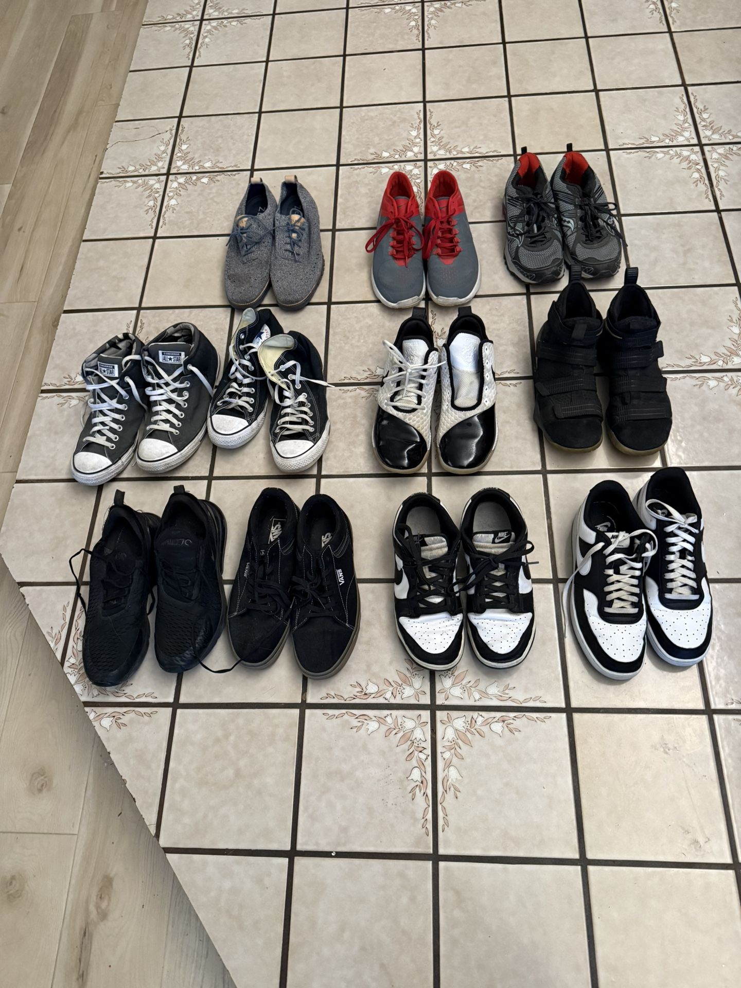 Mixture Of Used Shoes