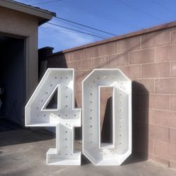 Marquee Numbers And Letters Números Grandes