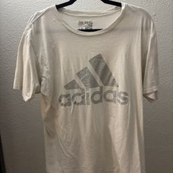 Adidas White Large T-Shirt
