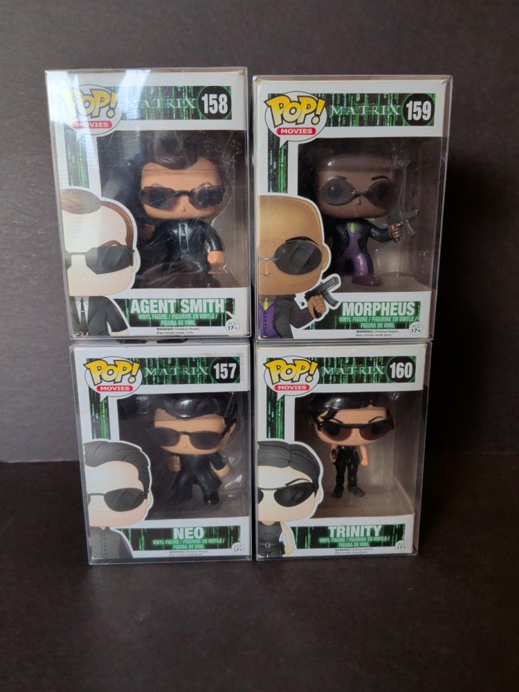 Funko Pop! Movies The Matrix 2005 Original Vaulted Set Of 4 Pops-$120 For The Set