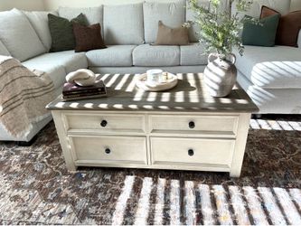 Coffee table with a lift top