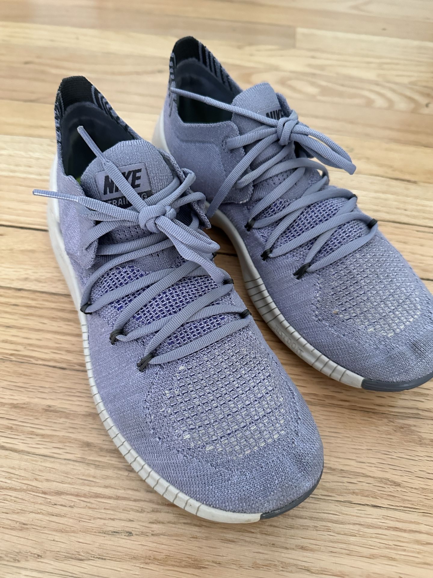 NIKE Women's Free TR Flyknit 3 Training Shoe (Iron Purple/Vast Grey) Size 7.5