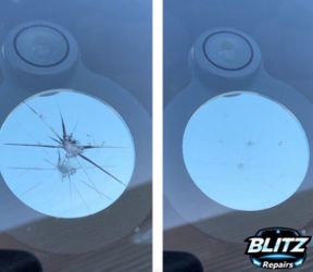 Windshield rock chip