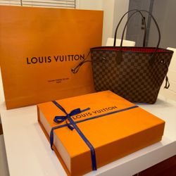 Brown Louis Vuitton Neverfull MM