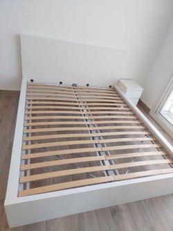 Ikea malm bed frame queen white