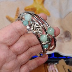 Turquoise  Wrap Bracelet That Can Be Worn Up The Arm