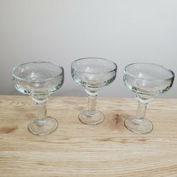 SET of (3) 13.5oz Margarita/Icecream/Multi-Use Drinking Glasses 