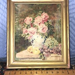 Antique Oil Painting Signed By Artist 