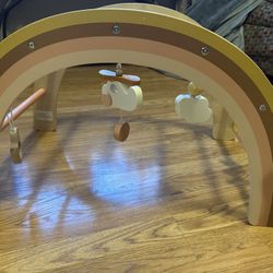 Tinyland Wooden Rainbow Baby Play Gym