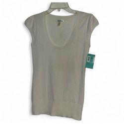 New White Scoop Neck Short Sleeve Top/ Shirt