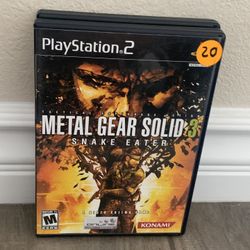 Metal Gear Solid 3 Ps2