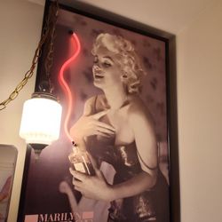 Large Wall Marilyn Monroe Led Light Pic 