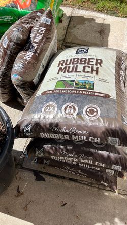 Rubber Mulch bags for Landscape and Playgrounds