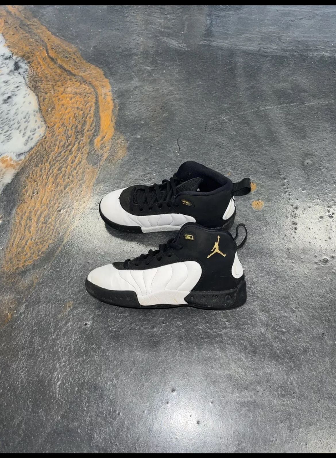 Little Kid's Jordan Jumpman Pro Black/Metallic Gold White