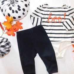Baby Gap Girls 6-12M Halloween Outfit BOO! 