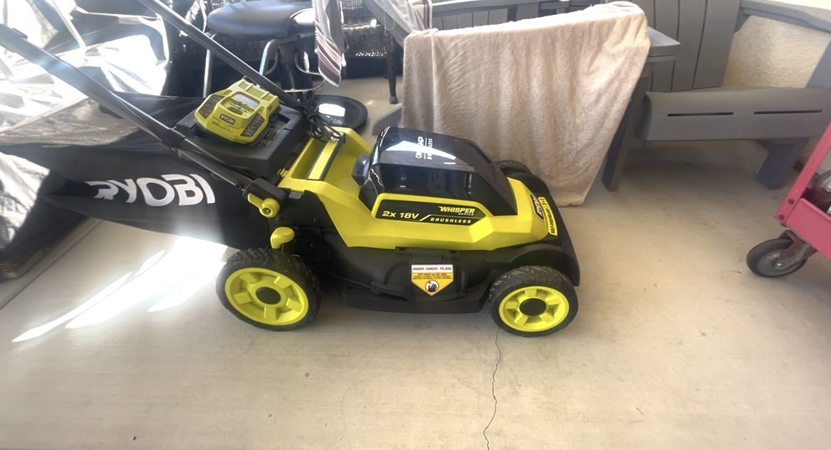 Ryobi 40V HP Brushless 20-inch Cordless Self-Propelled Lawn Mower.