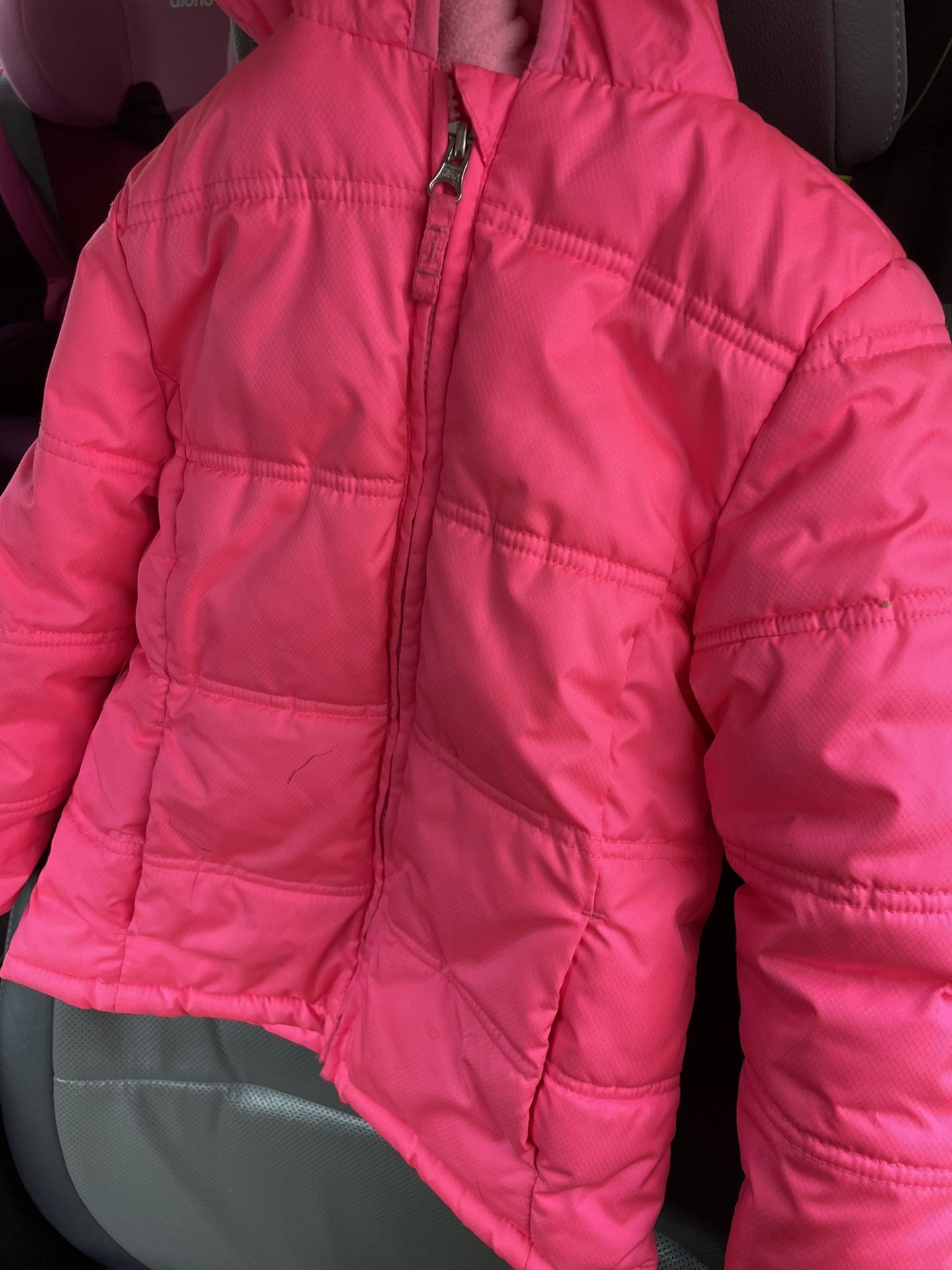 5 T Winter Jacket Bright Pink