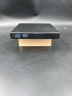 External USB DVD-ROM CD-RW ReWritable Slim Optical Disc Drive Black Untested