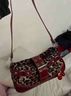Leopard Print Mini Shoulder Bag