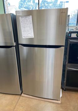 LG 33 inch wide stainless steel refrigerator