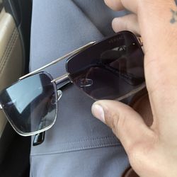 Versace Sunglasses. (Purple lenses, Gold Frame)