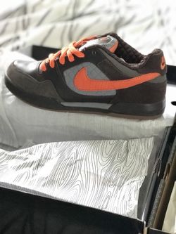 P Rod 2 Zoom Air, Dark Mocha/Safety Orange, 7, worn once