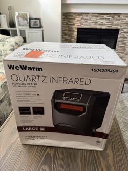 WeWarm Electric 6 Element Infrared Space Heater Black Plastic 