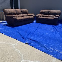 Reclining Sofa And Love Seat