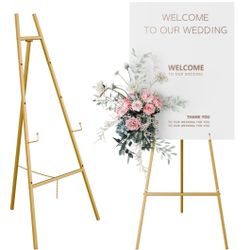 Adjustable Gold Easel Stand for Sign