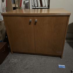 Mid Century Maple Cabinet 