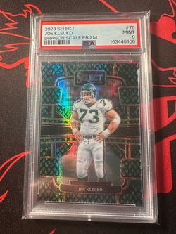 2023 Panini Select Joe Klecko #76 Dragon Scale Prizm /70 PSA 9