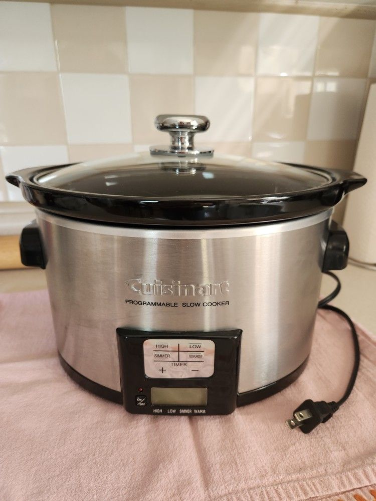 Cuisinart 3.5 QT Brushed Stainless Programmable Slow Cooker for