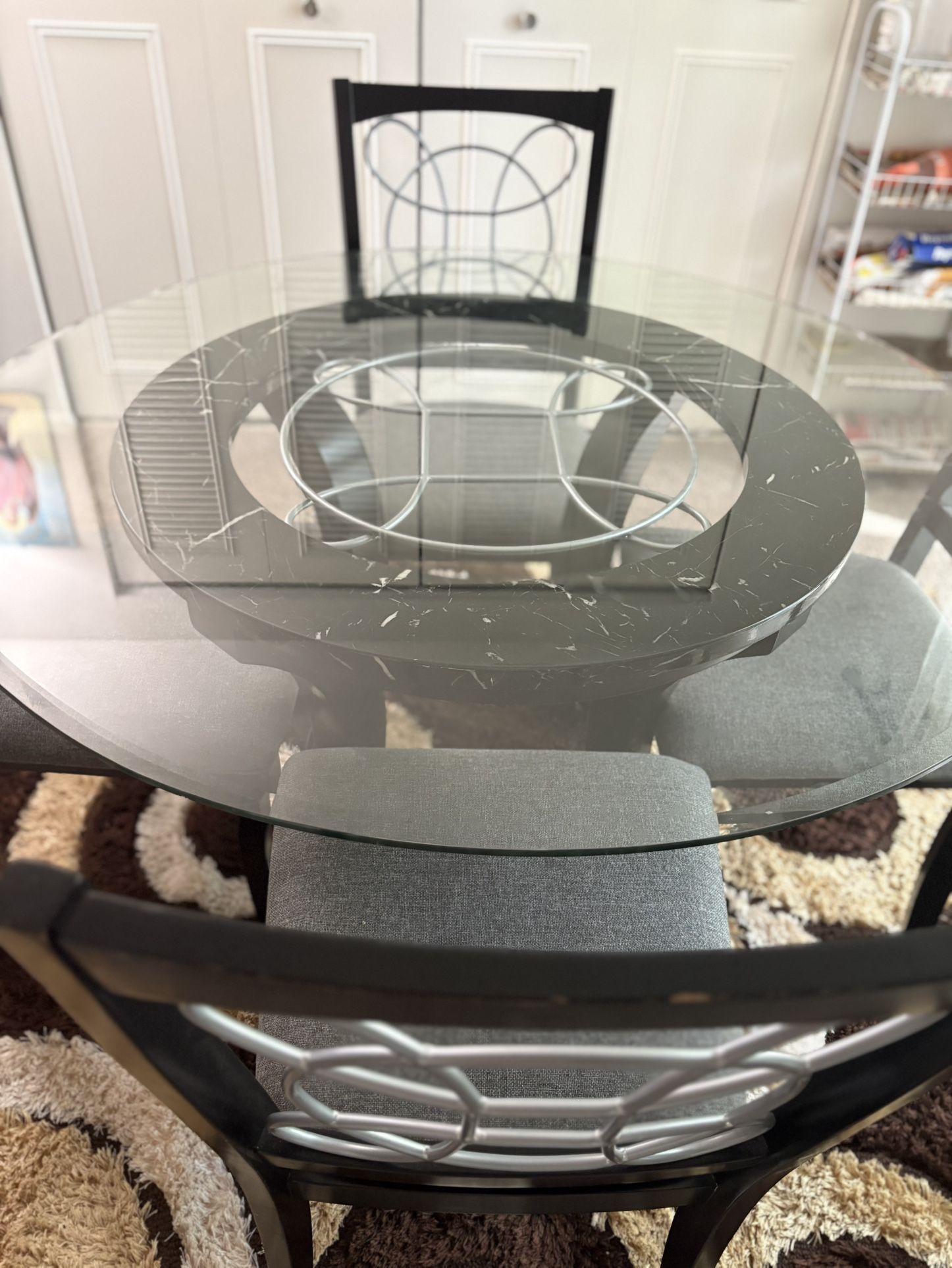 Circle Table And Four Chairs