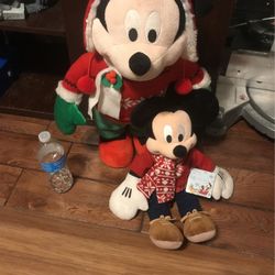 Mickey Mouse Holiday Plushes